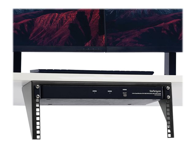 StarTech.com 4 HE 19 Zoll vertikale Wandmontage Rack Halterung aus Stahl - Schwarz - Halterung - 4U