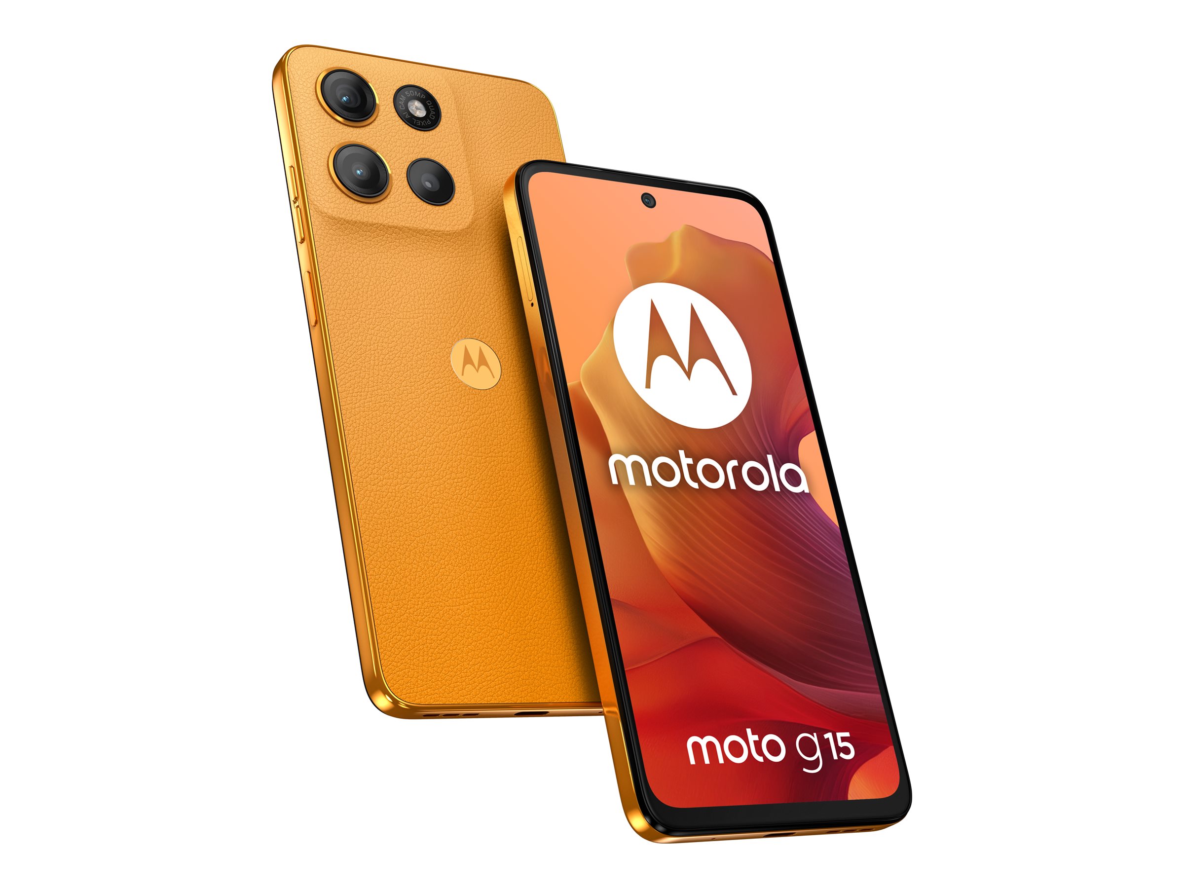 Motorola Moto G15 - Sunrise Orange - 4G Smartphone - 128 GB - GSM