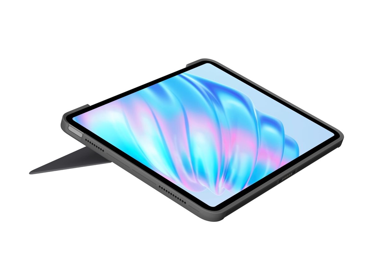 Logitech Combo Touch - Tastatur und Foliohülle - mit Trackpad - QWERTZ - Deutsch - Oxford Gray Eingabegerät