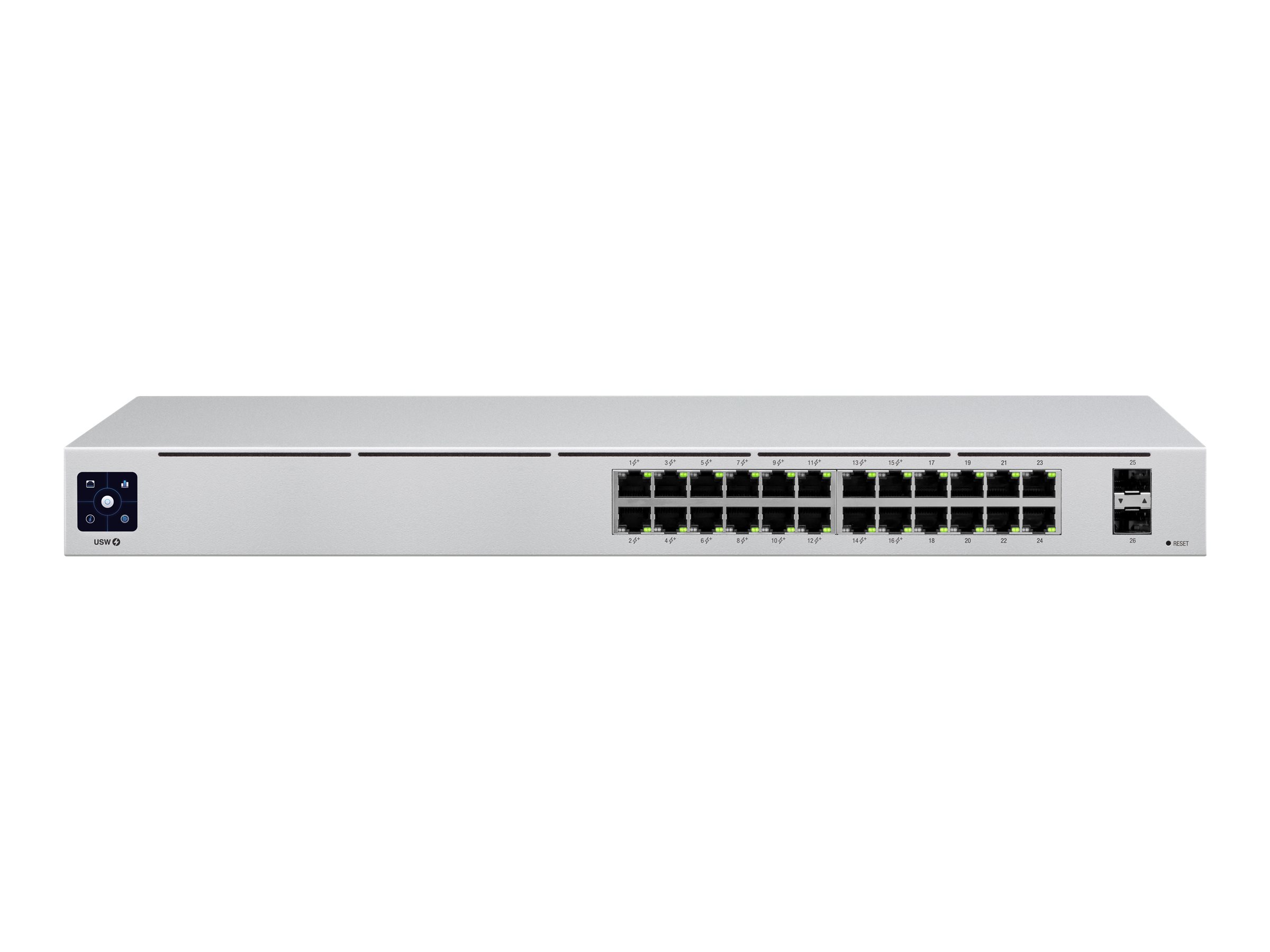 Ubiquiti USW-24-POE managed 24-Port Gigabit PoE+ Switch 95W mit 2x SFP Rack 1U