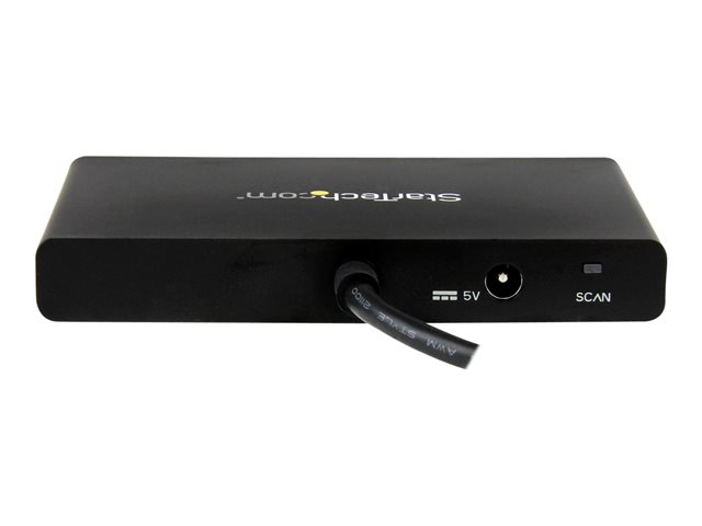StarTech.com 4-Port Multi Monitor Adapter - DisplayPort 1.2 MST-Hub - 4x 1080p - DisplayPort Video-Splitter für erweiterte Desktop-Modi auf Windows-PCs - DP zu Quad DP-Monitoren (MSTDP124DP) - Video-Verteiler - 4 Anschlüsse