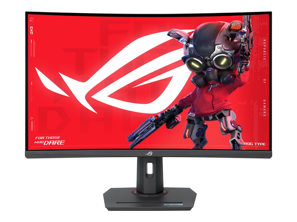ASUS ROG Strix XG32WCS - LED-Monitor - Gaming - gebogen - 81.3 cm (32") (31.5" sichtbar) - 2560 x 1440 2K @ 180 Hz - Rapid VA - 400 cd/m² - 3500:1 - HDR10 - 1 ms - HDMI, DisplayPort, USB-C - Schwarz