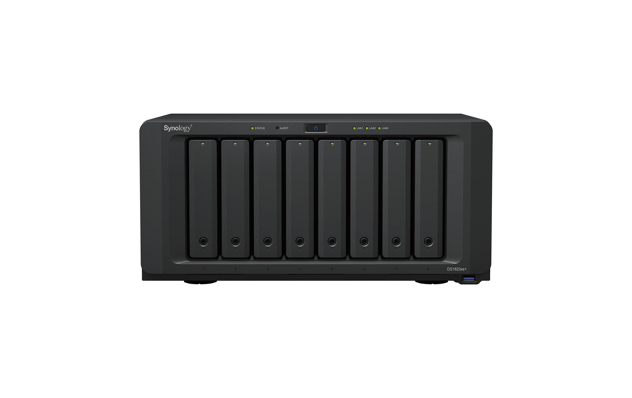 Synology Disk Station DS1823XS+ - NAS-Server - 8 Schächte - SATA 6Gb/s - RAID RAID F1, JBOD, RAID 0, 1, 5, 6, 10 - RAM 8 GB - Gigabit Ethernet / 10 Gigabit Ethernet - iSCSI Support