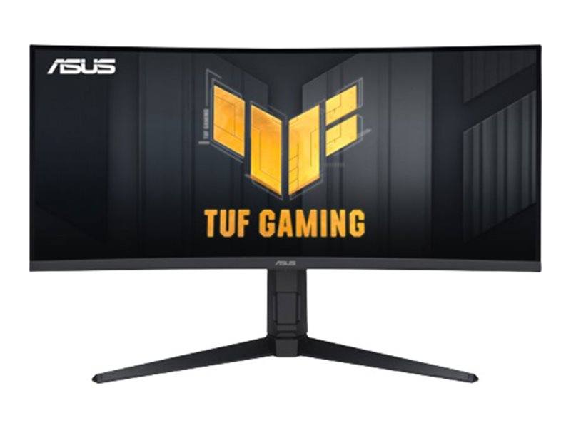 ASUS TUF Gaming VG34VQL3A - LED-Monitor - Gaming - gebogen - 86.4 cm (34") - 3440 x 1440 WQHD @ 180 Hz - VA - 400 cd/m² - 4000:1 - DisplayHDR 400 - 1 ms - HDMI, DisplayPort - Lautsprecher - Schwarz