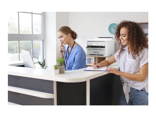 Epson WorkForce Pro WF-M5399DW - Drucker - s/w - Duplex - Tintenstrahl - A4/Legal - 1200 x 2400 dpi - bis zu 25 Seiten/Min. - Kapazität: 330 Blätter - USB 2.0, Gigabit LAN, Wi-Fi(ac)