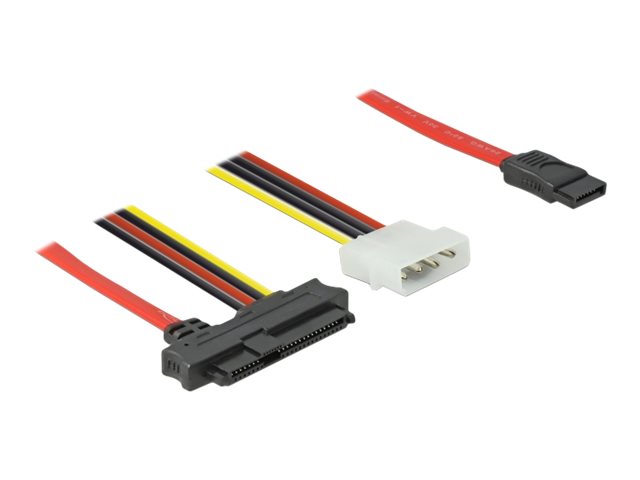 Delock - SATA- / SAS-Kabel - SAS 12Gbit/s - interne Stromversorgung, 4-polig, interne SAS, 29-polig (SFF-8482) zu SATA (W) - 50 cm
