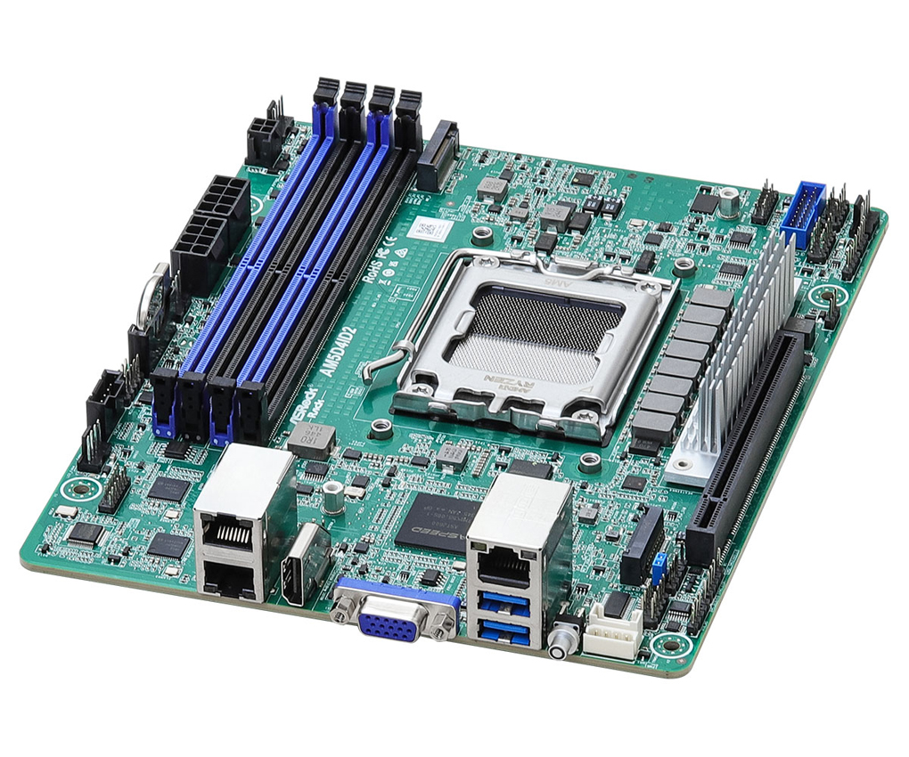 ASRock Mainboard AM5D4ID2 mini-ITX Sockel AM5 Single - Mainboard - AMD Sockel AM5 (Ryzen Zen4) - DDR5 - DIMM - Grafik - HDMI - RJ-45 - VGA - PCI - PCI-Express