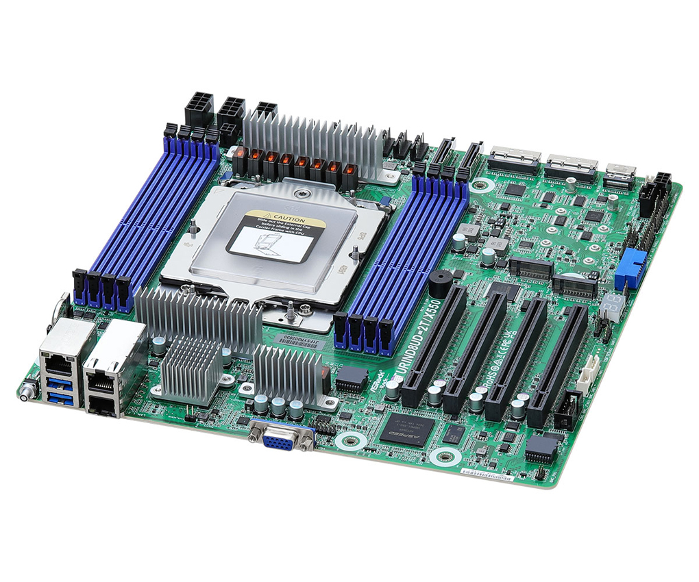 ASRock Mainboard TURIND8UD-2T/X550 Deep Micro-ATX Sockel SP5 Single - Mainboard - Micro/Mini/Flex-ATX - 6 GB - DDR5 - DIMM - SATA - SATA - PCI