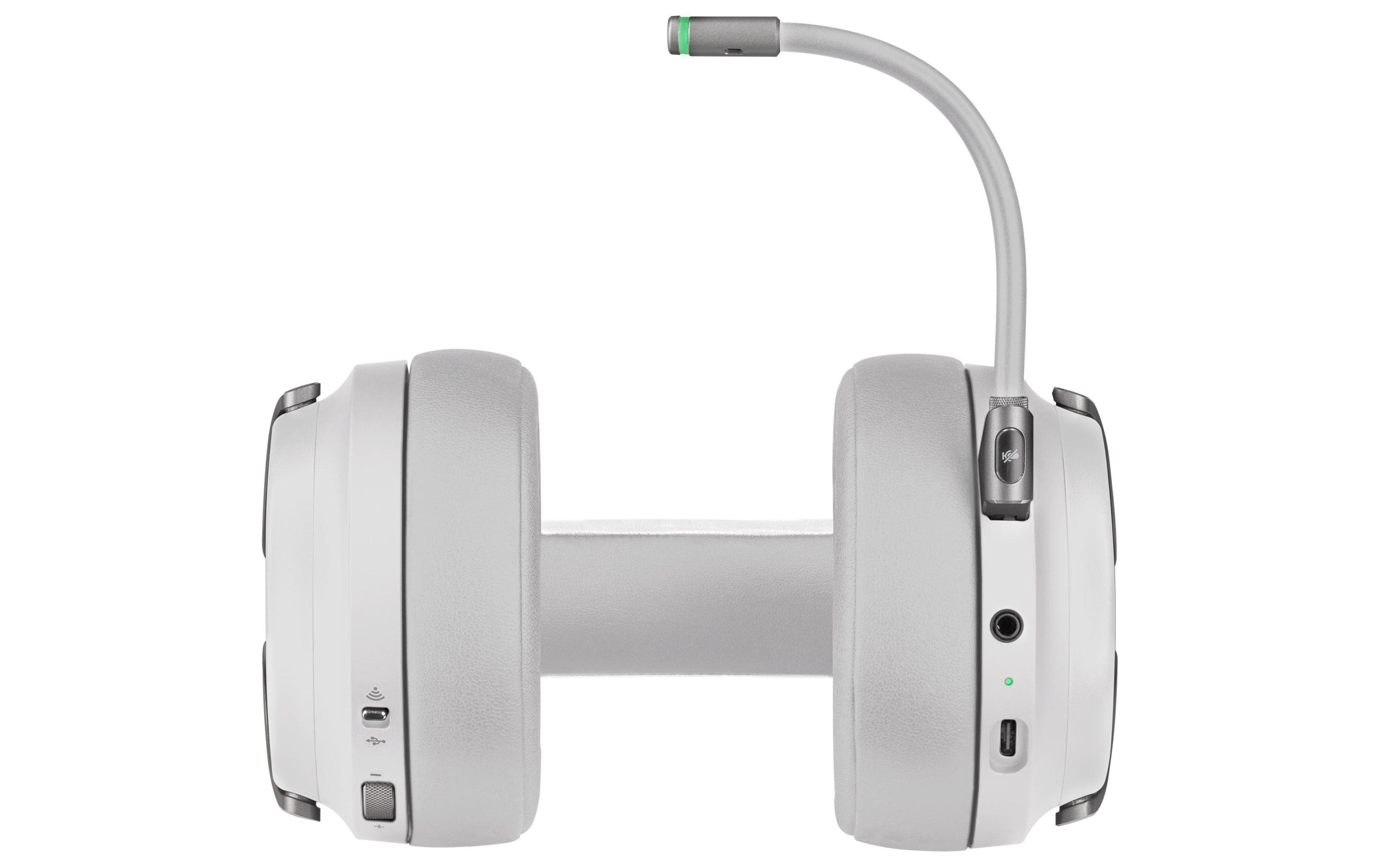 CORSAIR Gaming VIRTUOSO RGB - Headset - ohrumschließend - 2,4 GHz - kabellos - USB, 3,5 mm Stecker - weiß