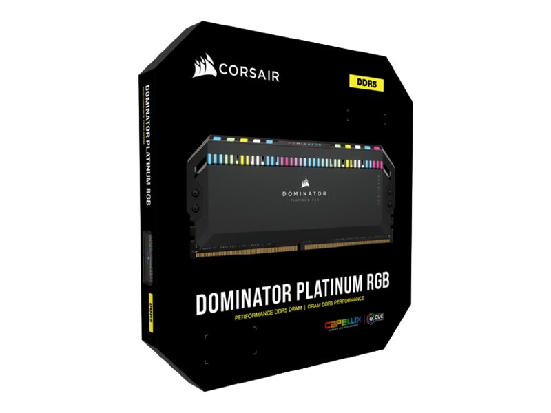 CORSAIR Dominator Platinum RGB - DDR5 - Kit - 64 GB: 2 x 32 GB - DIMM 288-PIN - 5200 MHz / PC5-41600 - ungepuffert