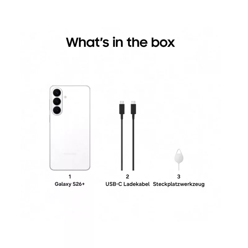 Samsung Galaxy S26+ 5G Dual-SIM 12GB RAM 512GB Weiß 6.7" AMOLED