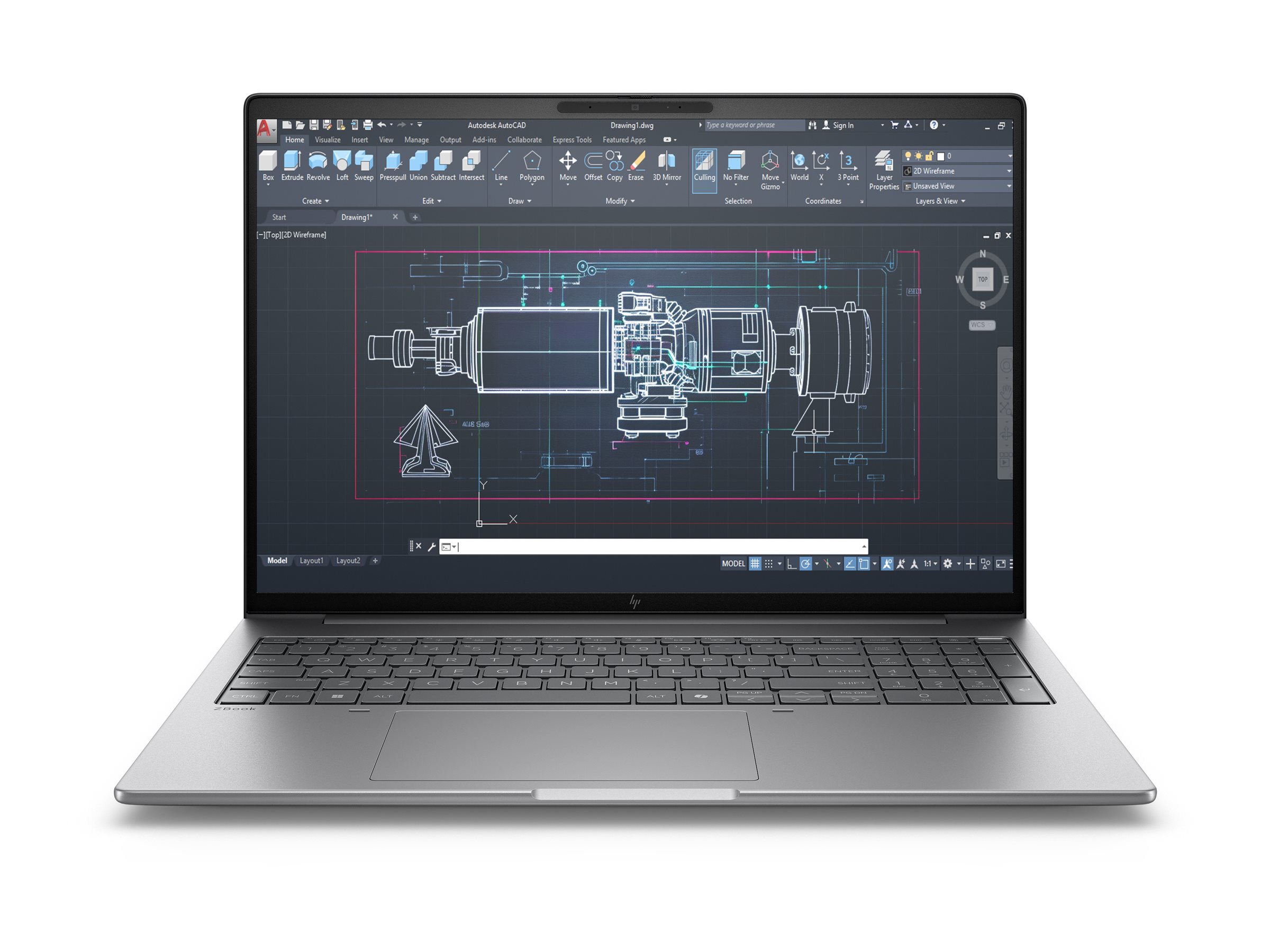 HP ZBook 8 G1i Mobile Workstation - 40.6 cm (16") - Core Ultra 7 255H - 32 GB RAM - 1 TB SSD - Deutsch