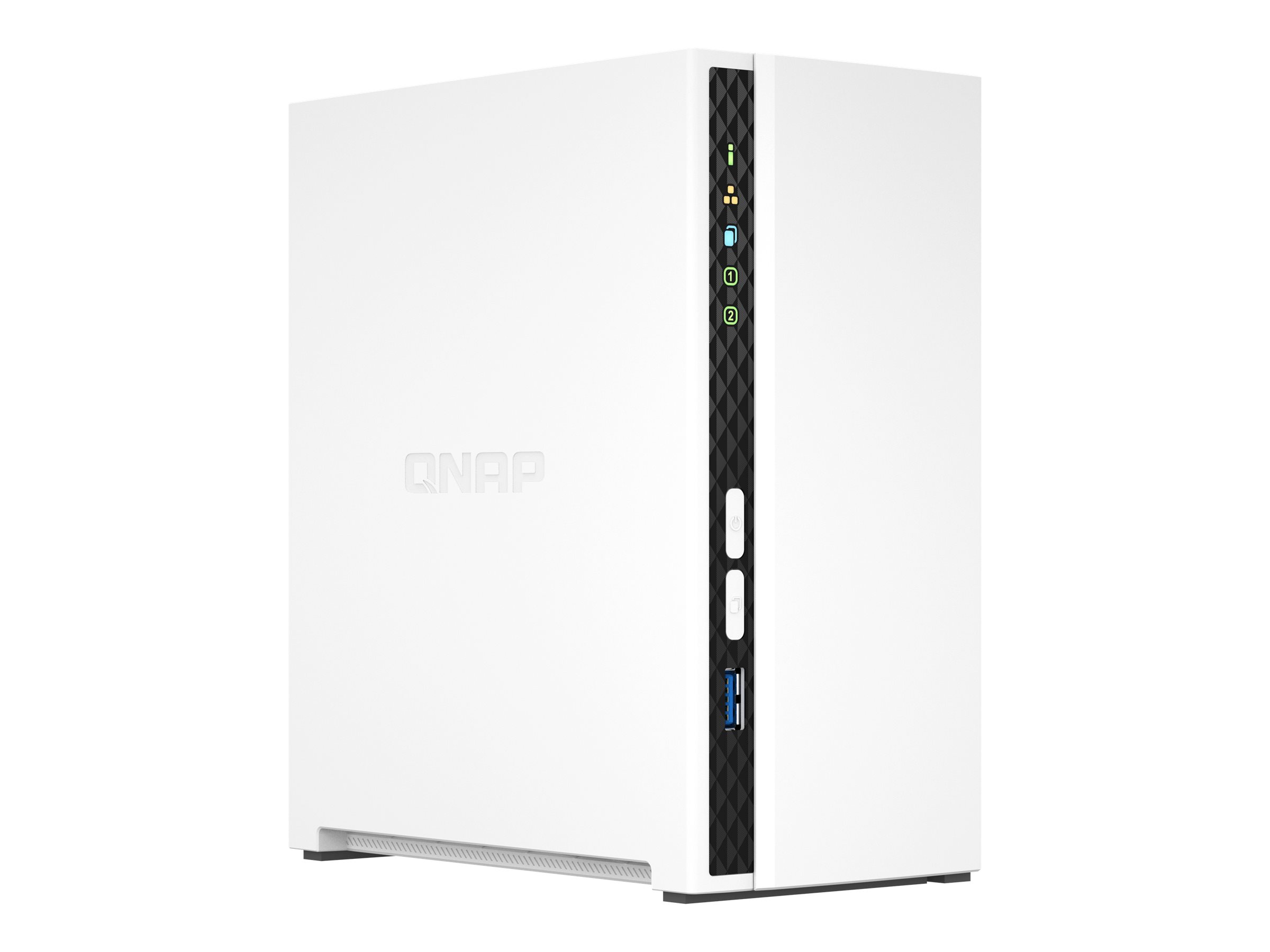 QNAP TS-233 - NAS-Server - 2 Schächte - SATA 6Gb/s - RAID 0, 1, JBOD - RAM 2GB - Gigabit Ethernet - iSCSI Support (TS-233)