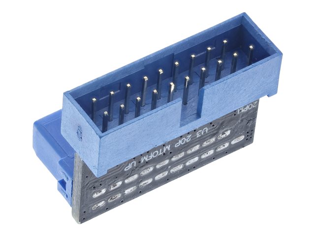 InLine - interner USB-Adapter - 20-poliger USB 3.0 Kopf zu 20-poliger USB 3.0 Kopf