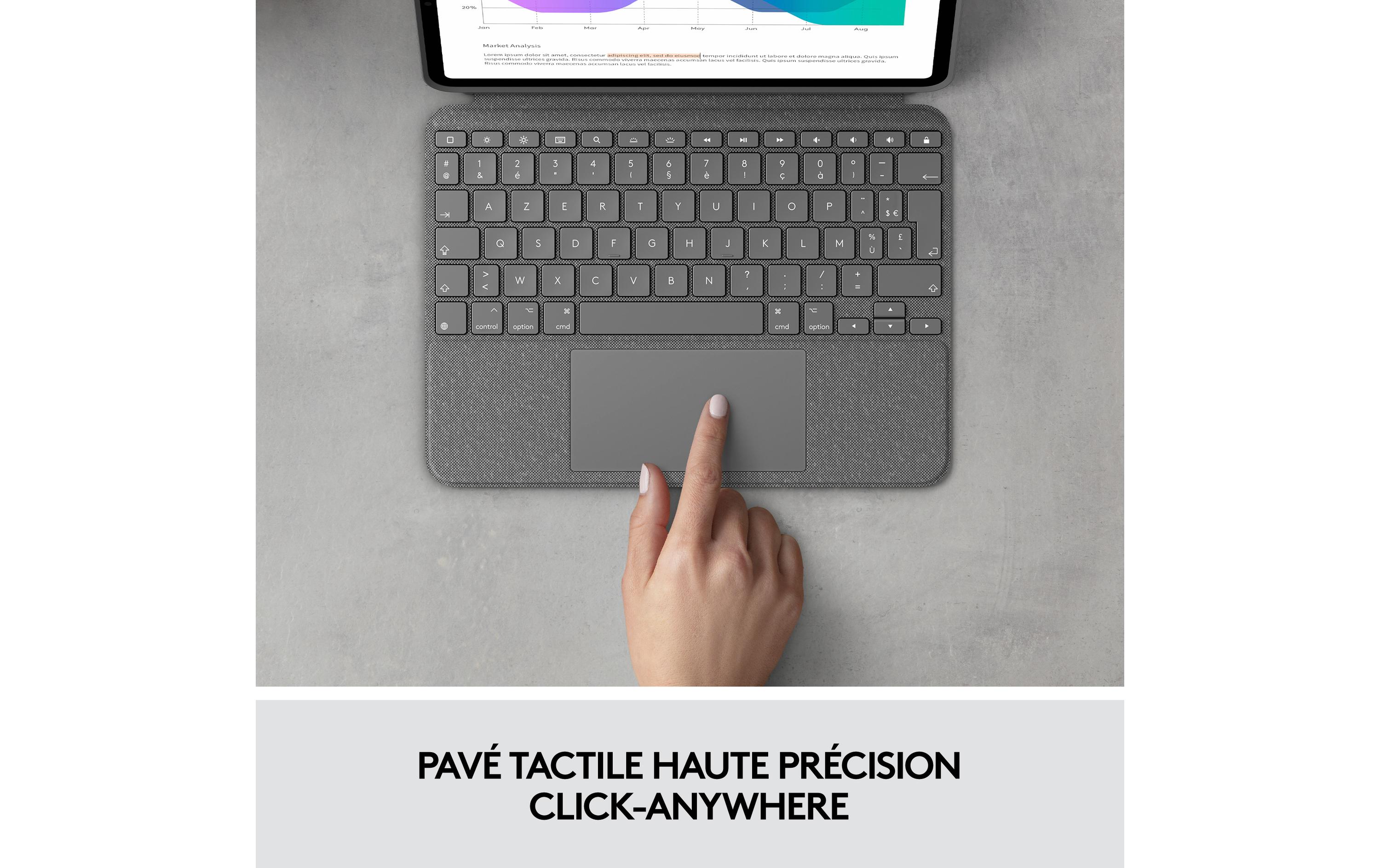 Logitech Tablet Tastatur Cover Combo Touch iPad Pro 11" 1.-4. Gen