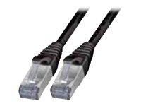 EFB-Elektronik - Patch-Kabel - RJ-45 (M) zu RJ-45 (M) - 3 m - SFTP - CAT 6a - geformt - Schwarz