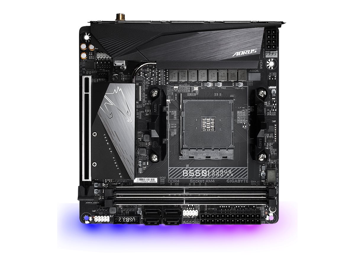 Gigabyte B550I AORUS PRO AX - 1.0 - Motherboard - Mini-ITX - Socket AM4 - AMD B550
