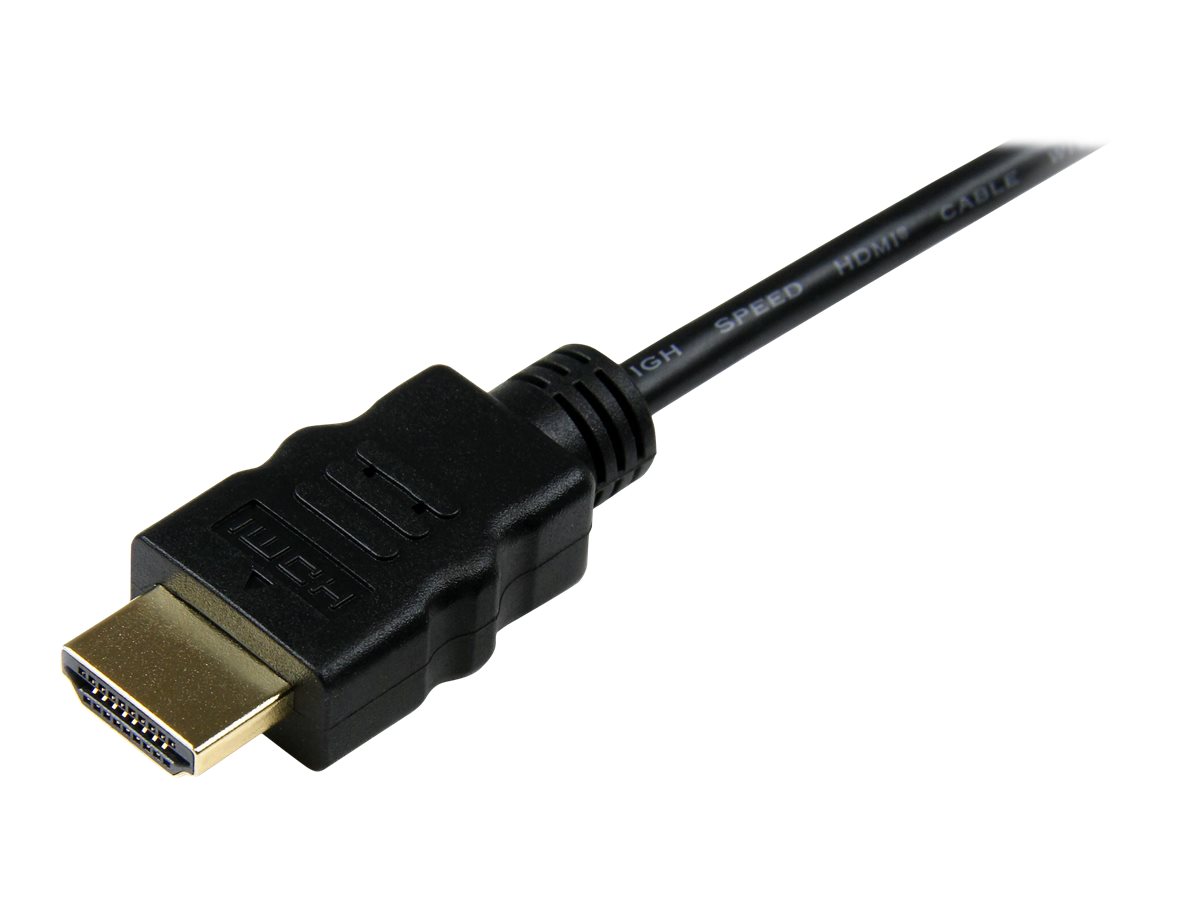 StarTech.com 2 m High Speed HDMI-Kabel mit Ethernet - HDMI auf HDMI Micro - Stecker/Stecker - HDMI-Kabel mit Ethernet - HDMI männlich zu 19 pin micro HDMI Type D männlich - 2 m - Schwarz