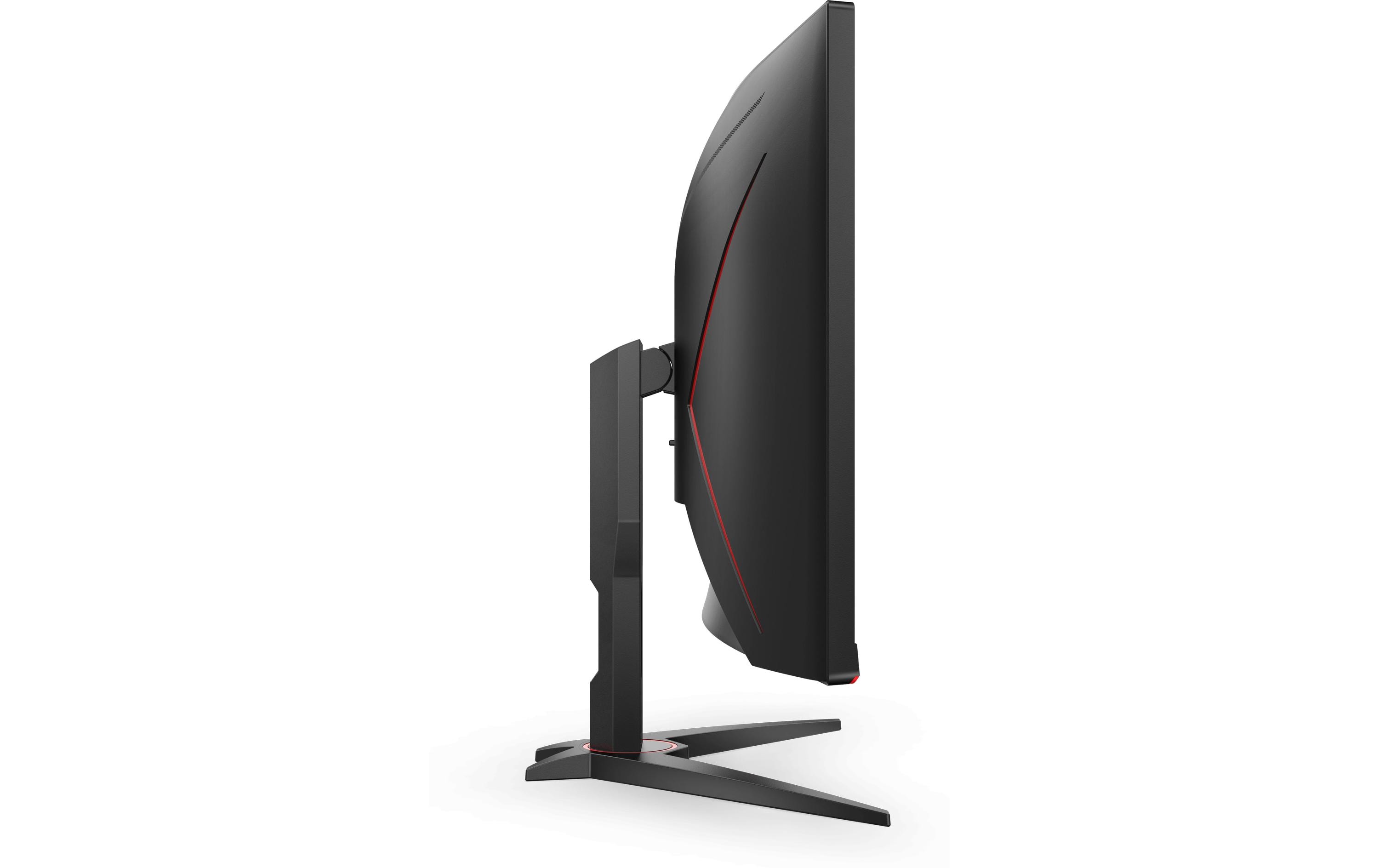 AOC Gaming CU34G2XE/BK - LED-Monitor - Gaming - gebogen - 86.4 cm (34") - 3440 x 1440 WQHD @ 144 Hz - VA - 4000:1 - HDR10 - 1 ms - HDMI, DisplayPort - Schwarz, Rot