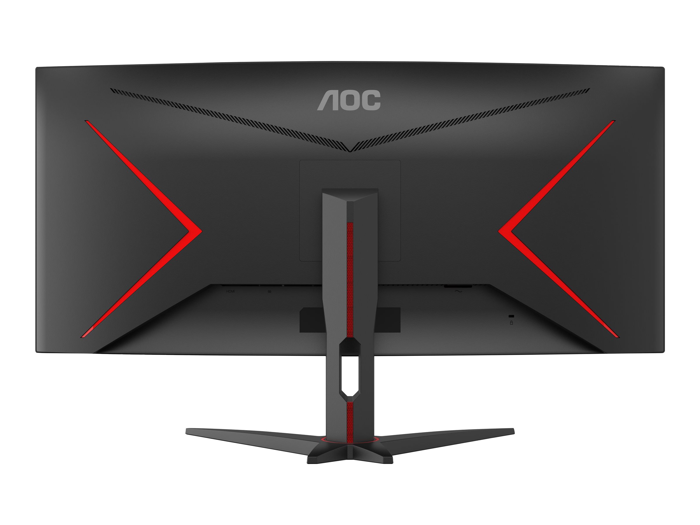 AOC Gaming CU34G2XE/BK - LED-Monitor - Gaming - gebogen - 86.4 cm (34") - 3440 x 1440 WQHD @ 144 Hz - VA - 4000:1 - HDR10 - 1 ms - HDMI, DisplayPort - Schwarz, Rot