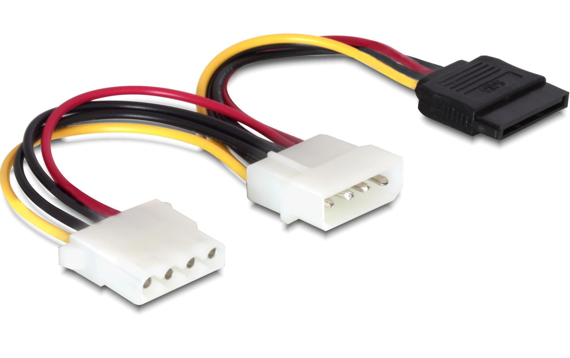 Delock - Stromkabel - SATA-Stromstecker (M) zu interne Stromversorgung, 4-polig (M) - 10 cm - für P/N: 89273
