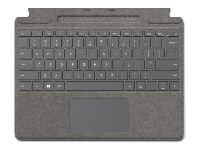Microsoft Surface Pro Signature Keyboard - Tastatur - mit Beschleunigungsmesser
Touchpad
Surface Slim Pen 2 Ablage- und Ladeschale - QWERTZ - Deutsch - Platin - mit Slim Pen 2 Eingabegerät