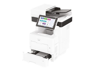 Ricoh IM 600F - Multifunktionsdrucker - s/w - Laser - A4 (210 x 297 mm) (Original) - A4 (Medien) - bis zu 60 Seiten/Min. (Kopieren) - bis zu 60 Seiten/Min. (Drucken) - 600 Blatt - 33.6 Kbps - USB 2.0, Gigabit LAN, Bluetooth, USB 2.0-Host, Wi-Fi(ac)