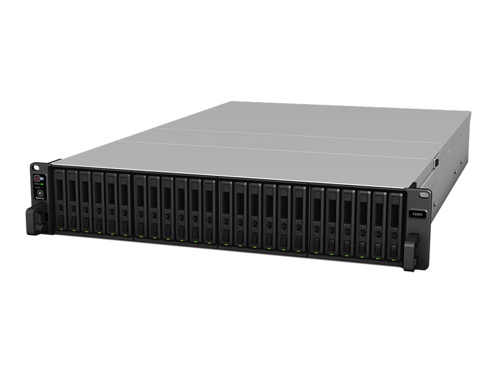 Synology FlashStation FS3600 - NAS-Server - 24 Schächte - Rack - einbaufähig - RAID 0, 1, 5, 6, 10, JBOD, RAID F1 - RAM 16 GB - Gigabit Ethernet / 10 Gigabit Ethernet - iSCSI - 2U
