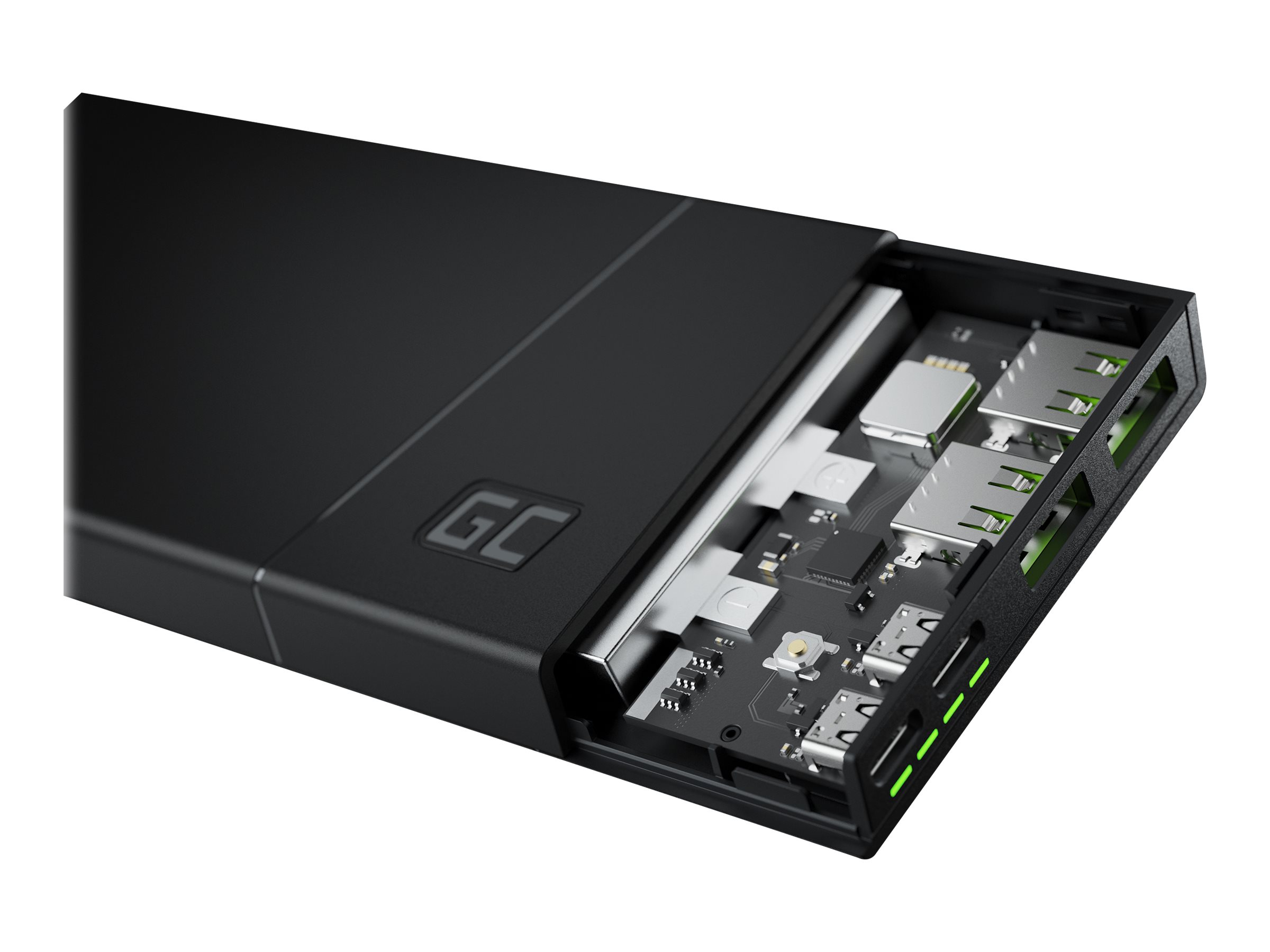 Green Cell PowerPlay 10S Powerbank - Li-Pol - 2 x USB
24 pin USB-C - 18 Watt