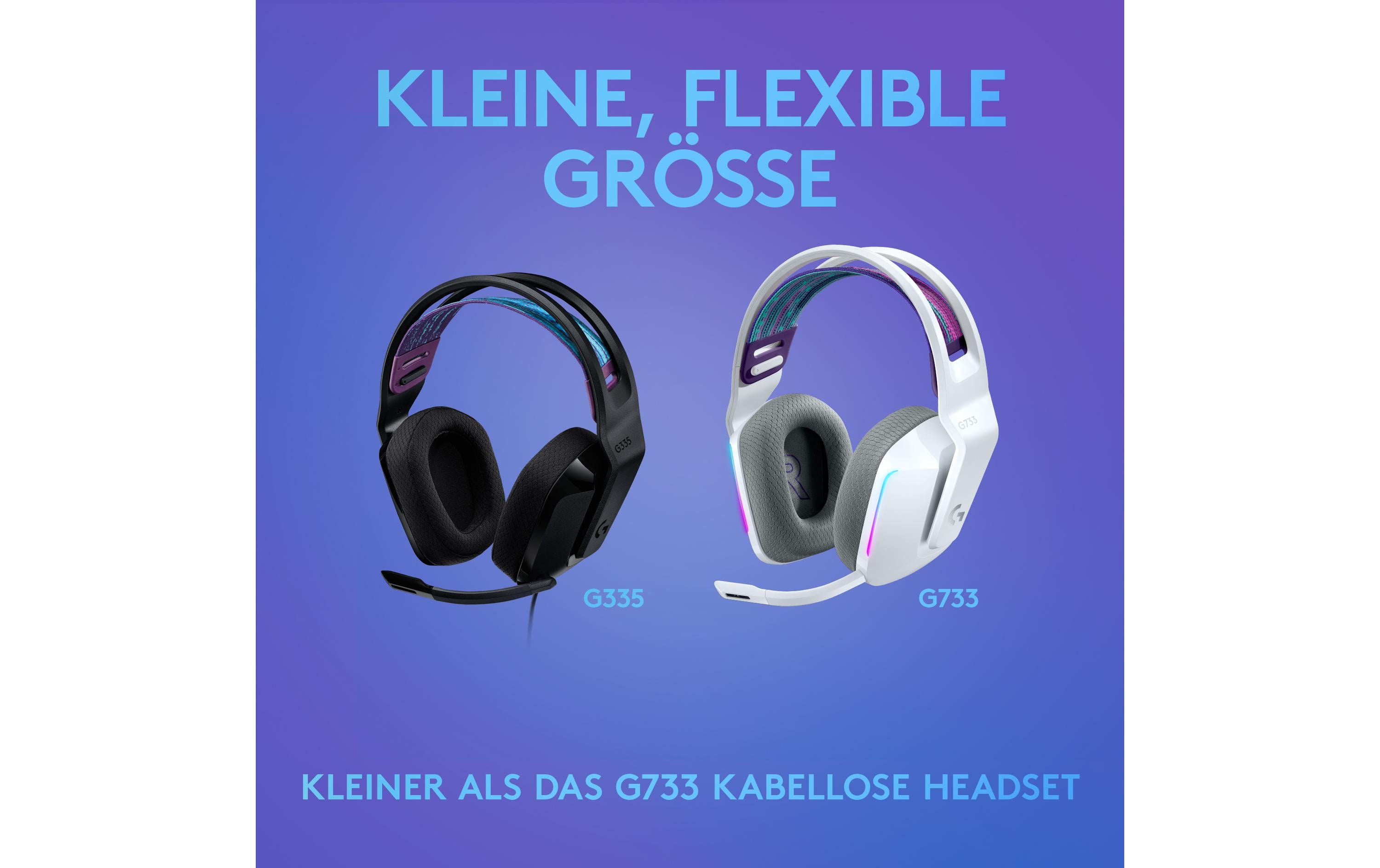 Logitech G G335 Wired Gaming Headset - Headset - ohrumschließend - kabelgebunden - 3,5 mm Stecker - Schwarz - Discord Certified