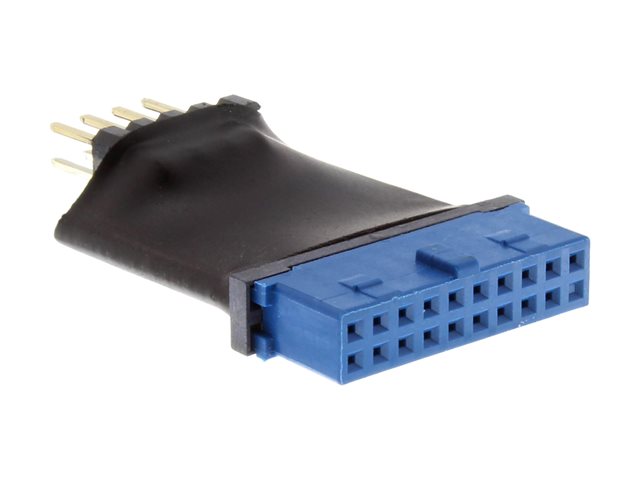 InLine - interner USB-Adapter - 10-poliger USB-Header zu 19-poliger USB 3.0 Kopf