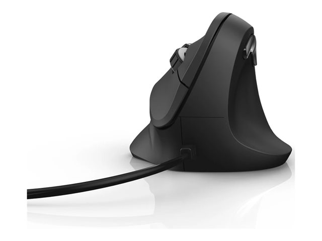 Hama Vertical Ergonomic - vertikale Maus - USB - Schwarz