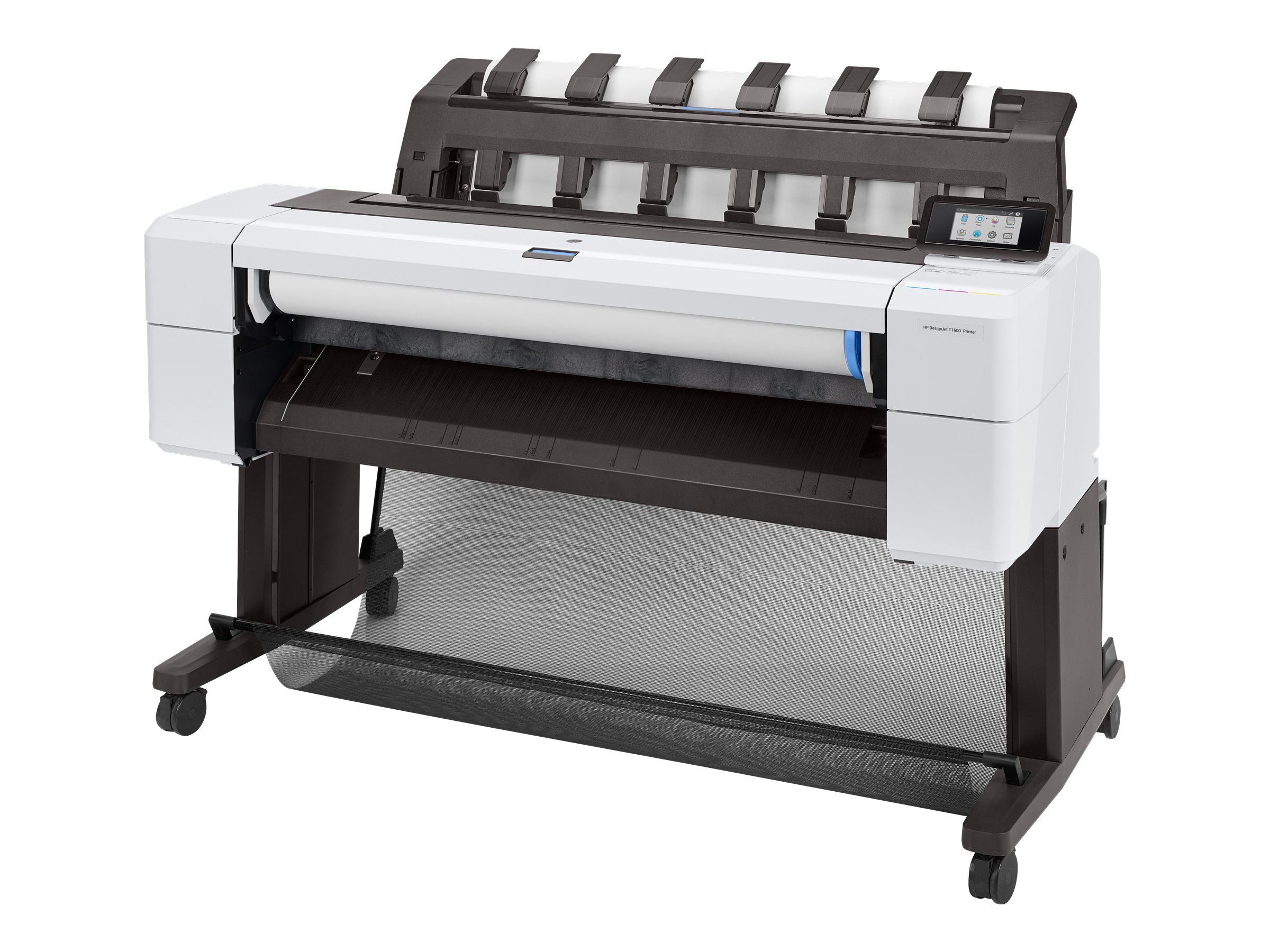 HP DesignJet T1600 PostScript - 914 mm (36") Großformatdrucker - Farbe - Tintenstrahl - Rolle (91,4 cm x 91,4 m), 914 x 1219 mm - 2400 x 1200 dpi - bis zu 3 Seiten/Min. (einfarbig)/ bis zu 3 Seiten/Min. (Farbe) - Kapazität: 1 Rolle - Gigabit LAN