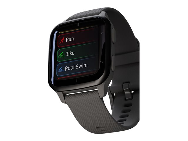 Garmin Venu Sq 2 - Dunkelgrau - intelligente Uhr mit Band - Shadow Gray