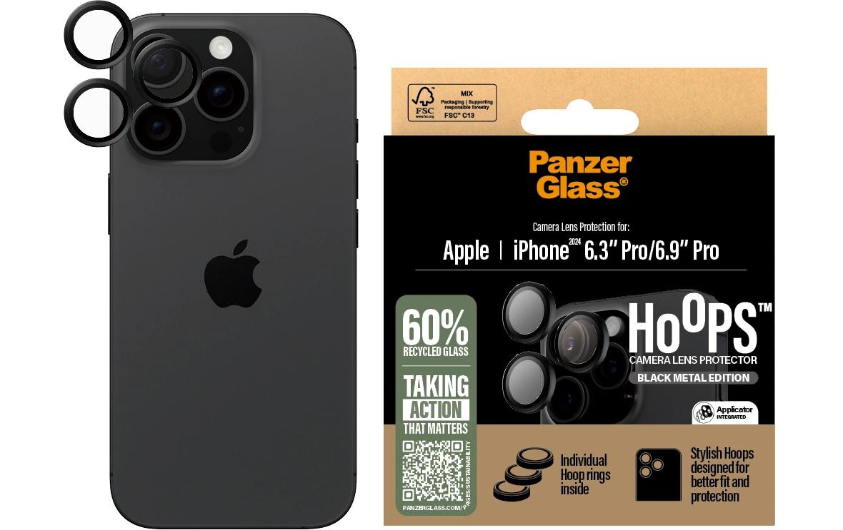 PanzerGlass Hoops - Objektivschutz für Handy - für Apple iPhone 16 Pro, 16 Pro Max