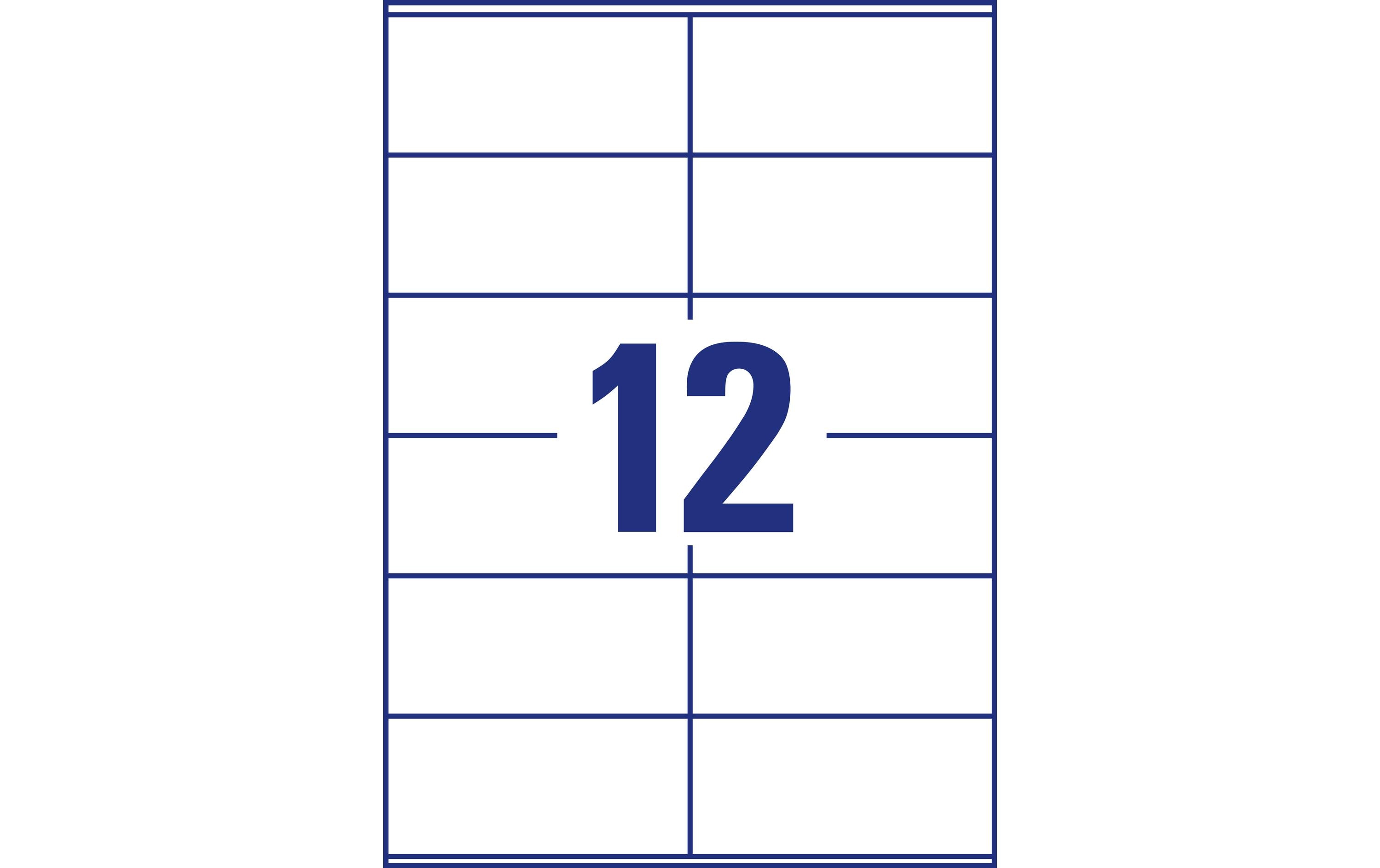 Avery Zweckform Universal-Etiketten 3424 105 x 48 mm, 100 Blatt