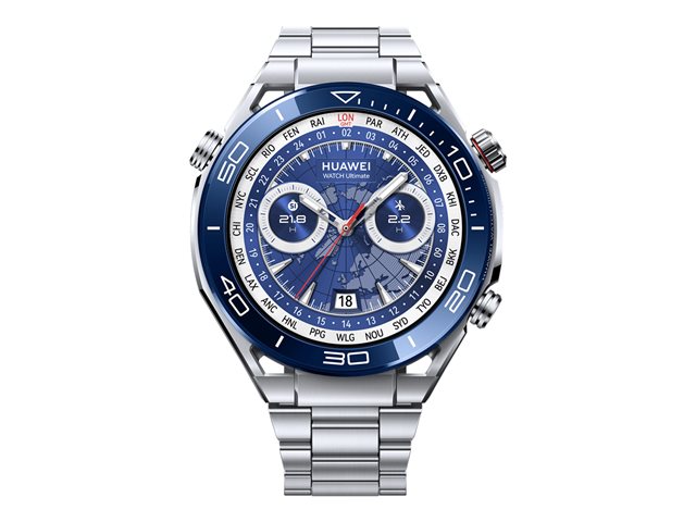 Huawei Watch Ultimate intelligente Uhr mit Riemen - Stahl - Voyage Blue