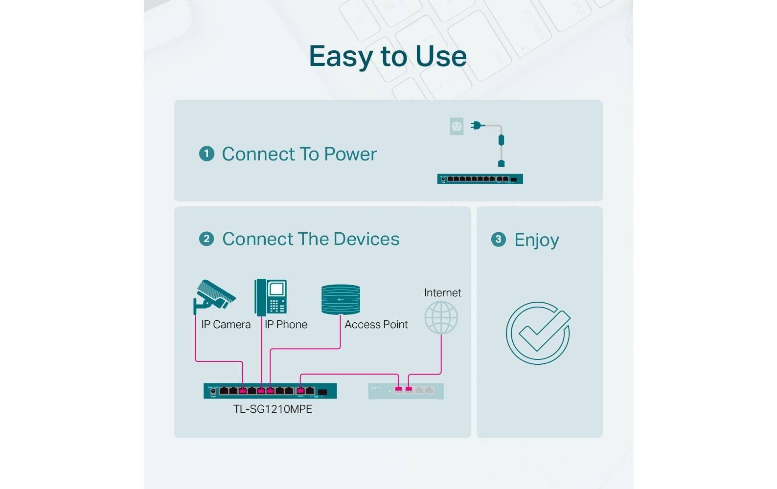 TP-Link PoE+ Switch TL-SG1210MP 9 Port