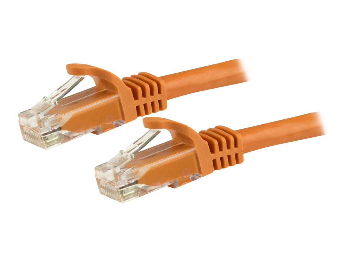 StarTech.com 5m Cat6 UTP RJ45 Gigabit Patchkabel Snagless - Cat 6 Netzwerkkabel mit Schutzmanschette - Cat.6 Patch-Kabel - Orange - Patch-Kabel - RJ-45 (M) zu RJ-45 (M) - 5 m - UTP - CAT 6 - ohne Haken - orange