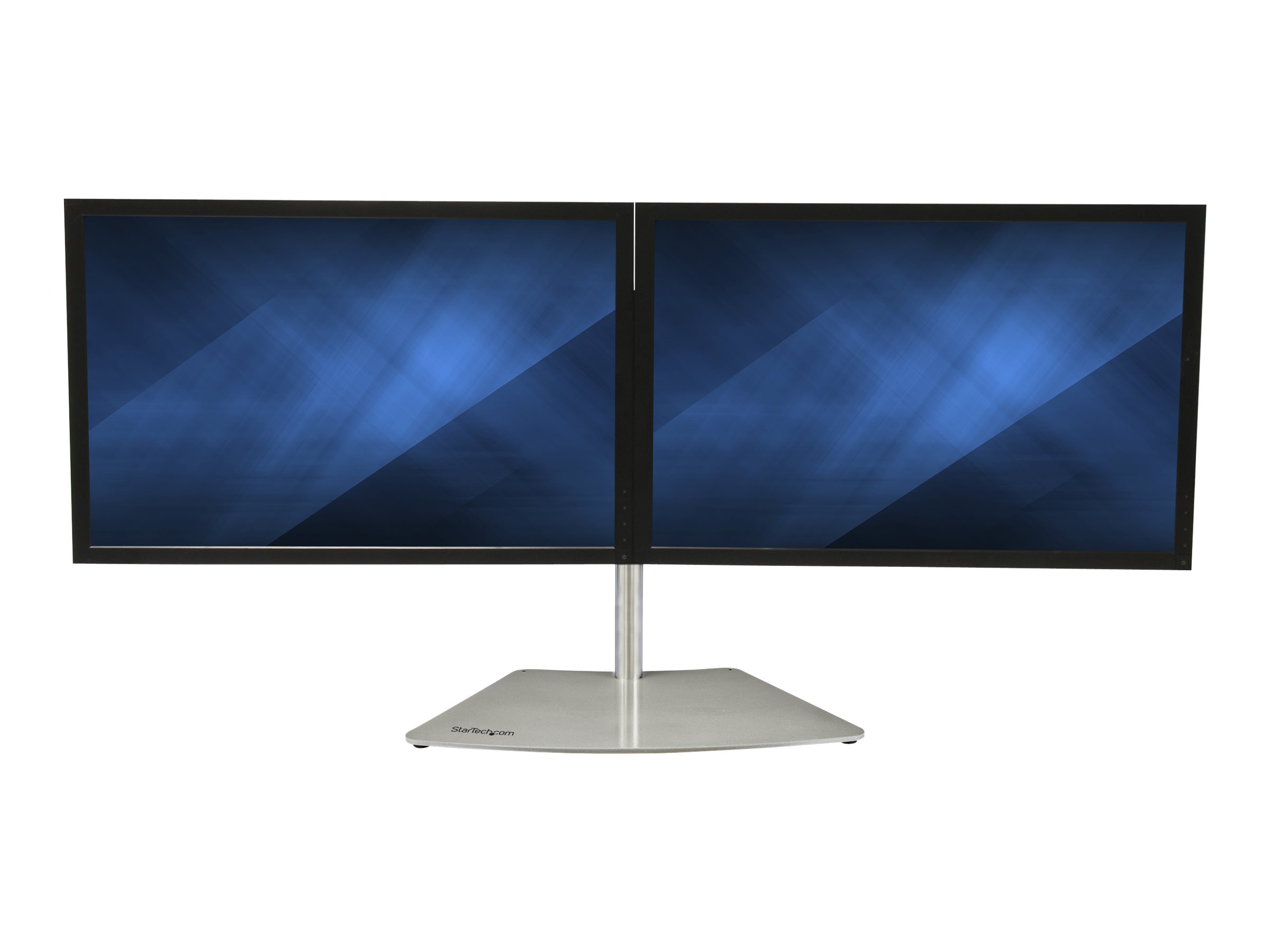 StarTech.com Doppelmonitorhalterung - Ergonomische
freistehende Doppelmonitor-Tischhalterung für zwei 24" Bildschirme(je 8kg) mit VESA-Montage - Synchronisierte Höhenverstellung - Silber (ARMDUOSS) Aufstellung - für 2 Monitore - Schwarz
Silber