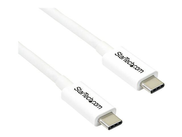 StarTech.com 6.6ft (2m) Thunderbolt 3 Cable
20Gbps
100W PD
4K Video
Thunderbolt-Certified
Compatible w/ TB4/USB 3.2/DisplayPort - Thunderbolt-Kabel - 24 pin USB-C zu 24 pin USB-C - 2 m