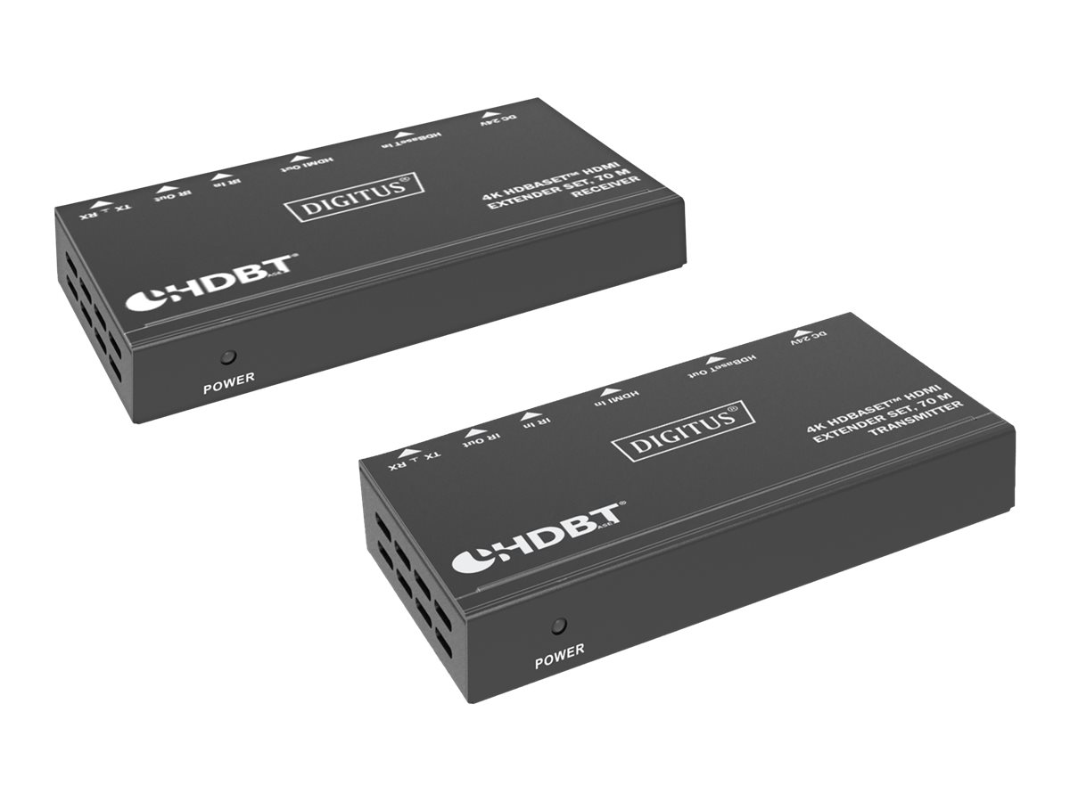 DIGITUS 4K HDBaseT DS-55520 - Sender und Empfänger - Video/Audio/Infrarot/seriell/Netzwerkextender - HDMI
HDBaseT
RS-232