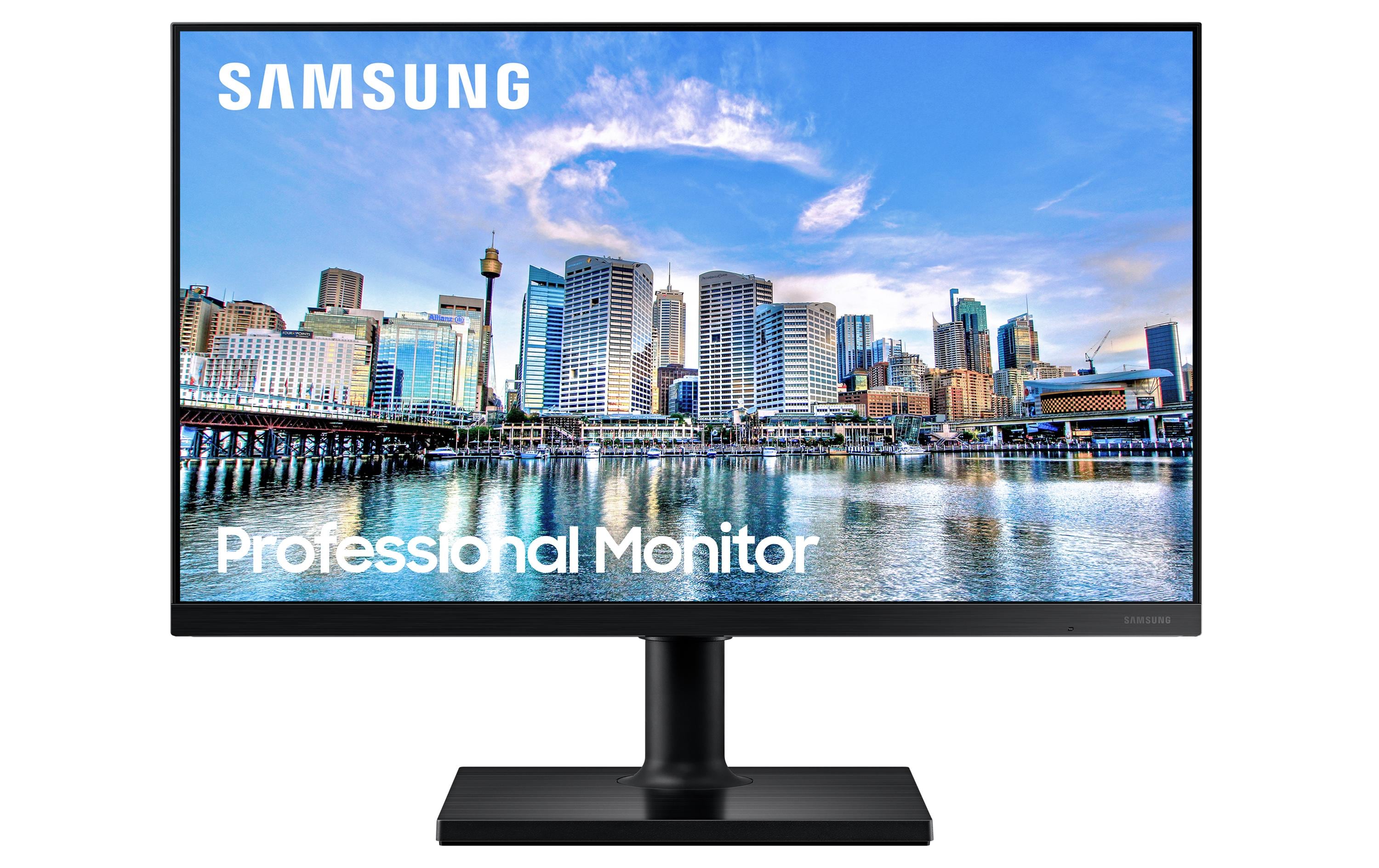 Samsung F27T450FZU - T45F Series - LED-Monitor - 68.6 cm (27") - 1920 x 1080 Full HD (1080p) @ 75 Hz - IPS - 250 cd/m² - 1000:1 - 5 ms - 2xHDMI, DisplayPort - Lautsprecher - Schwarz