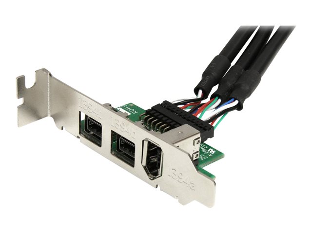 StarTech.com 3 Port 2b 1a 1394 Mini PCI Express FireWire-Kartenadapter - FireWire-Adapter - PCIe Mini Card - 2 Anschlüsse