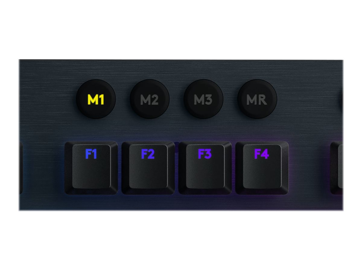Logitech Gaming G915 - Tastatur - Hintergrundbeleuchtung - kabellos - USB, Bluetooth, 2.4 GHz - QWERTZ - Deutsch - Tastenschalter: GL Tactile - Schwarz