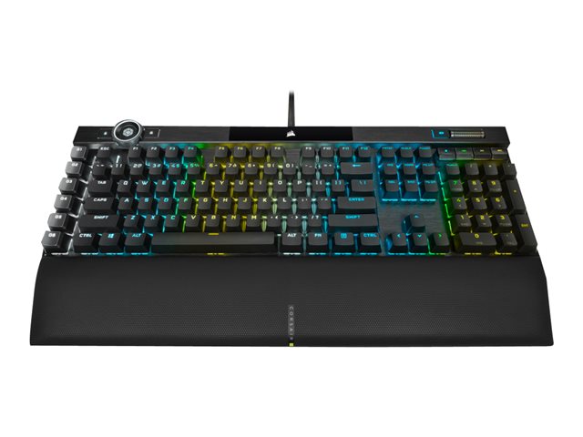 CORSAIR Gaming K100 RGB - Tastatur - Deutsch - Aluminium schwarz eloxiert (gebürstet) Eingabegerät