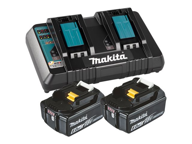 Makita DC18RD Batterieladegerät - mit Batterie - 2 - Li-Ion