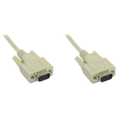 InLine - VGA-Kabel - HD-15 (VGA) (M) zu HD-15 (VGA) (M) - 2 m - geformt - beige