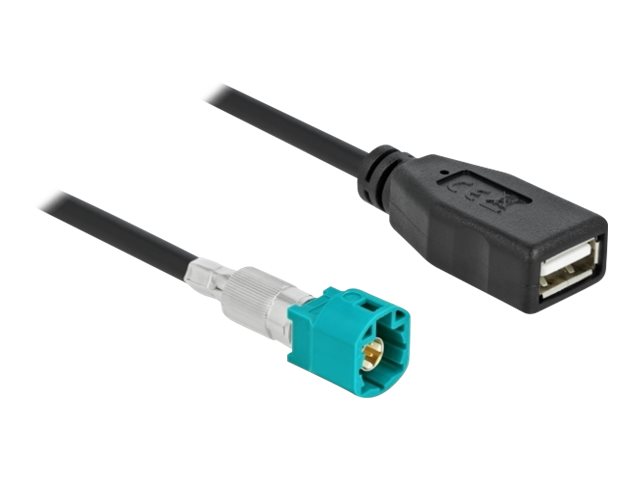 Delock - Datenkabel - HSD Z Stecker zu USB weiblich - 2 m - RAL 5021, Wasserblau