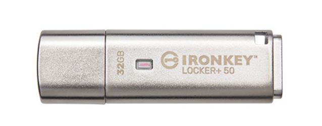 Kingston Technology IronKey Locker+ 50 USB-Stick 32 GB USB Typ-A 3.2 Gen 1 (3.1 Gen 1) Silber (IKLP50/32GB)